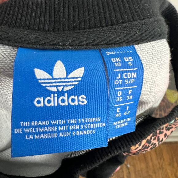 Adidas x Farm Oncada AY6888 Sweater Black Cheetah Leopard Sweatshirt Sz S - Picture 10 of 10